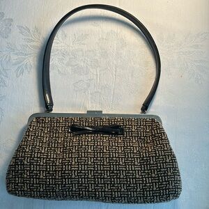 Vintage The Sak Elliott Luca Brown Acrylic Boucle Frame Bag
